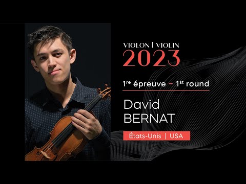 CMIM Violon 2023 - 1ère épreuve | First Round - David Bernat
