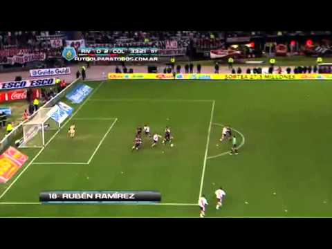Gol de Rubén Ramírez River 0-2 Colón