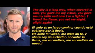 'Higher Than Higher' by Take That (English/Spanish). Lyrics/ Español