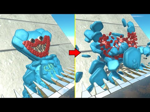 Epic Spike Slide Trap vs Animal Revolt Battle Simulator FNAF & Huggy Wuggy