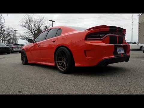 HELLCAT CHARGER FERRADA FORGE-8 FR8 WRAP IN NITTO NT555R LOWERED WITH KW SUSPENSION