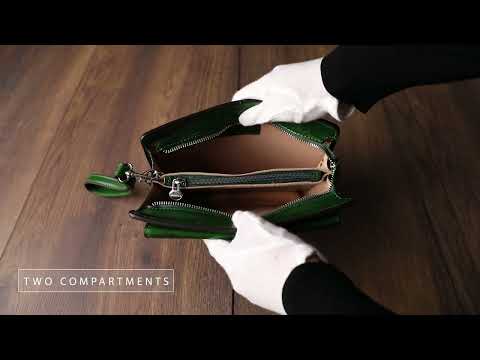 Green Leather Clutch Purse - Decameron  | Time Resistance Official Video