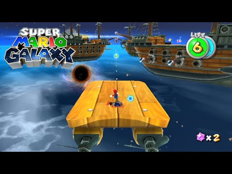 Super Mario Galaxy [Wii] Sinking The Airships (Bowser Jr.'s Airship Armada)