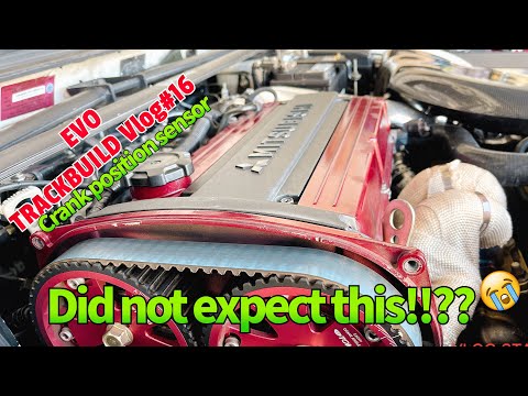 TRACKBUILD VLOG#16- REPLACING CRANKSHAFT POSITION SENSOR ON MY EVO!  will it fix it???