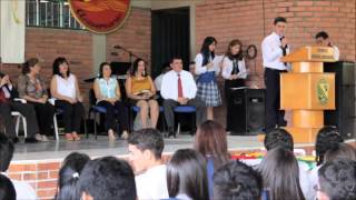 preview picture of video 'Ceremonia de Entrega de Banderas. Escuela Normal Superior de Piedecuesta'