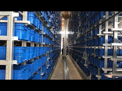 So arbeitet der Regal-Roboter beim Kamener Unternehmen Vahle