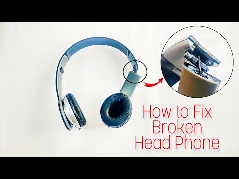 How to Fix broken headset or headphone in most efficient way, Invisible repair scheme