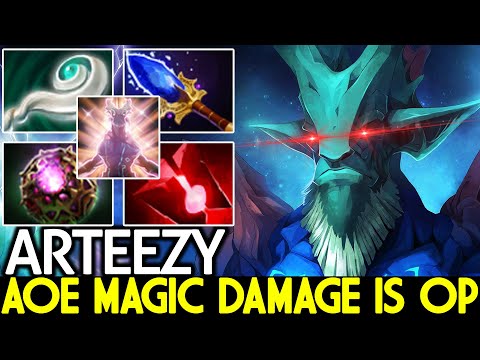 ARTEEZY [Leshrac] AOE Magic Damage is OP Close game Dota 2