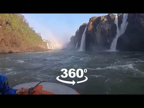 Boat Ride at the Iguazu Falls, 360 video.