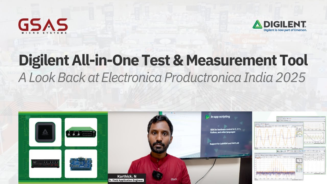 Electronica 2025: Digilent Embedded Test & Measurement Solutions at GSAS