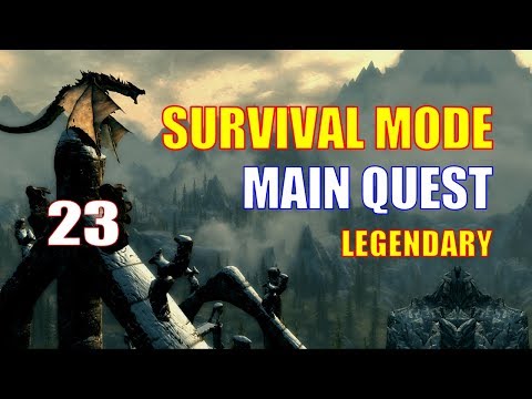 Skyrim Survival Mode Walkthrough MAIN QUEST #23 - Speech Up To 70 for the Investor Perk