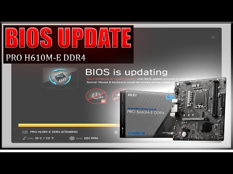 MSI PRO H610M-E DDR4 BIOS UPDATE