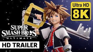 Super Smash Bros. Ultimate Sora Reveal Trailer 8K (Remastered with Neural Network AI)
