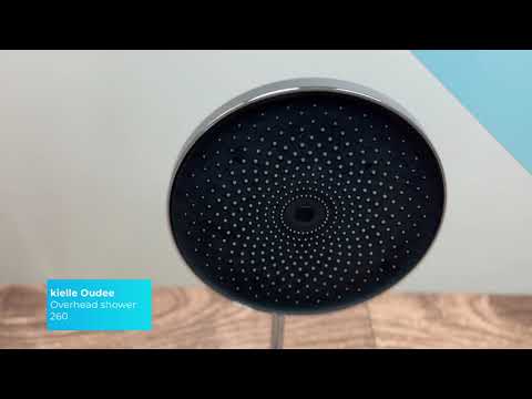 kielle Oudee - Prysznic górny 260, chrom/czarny 20102000
