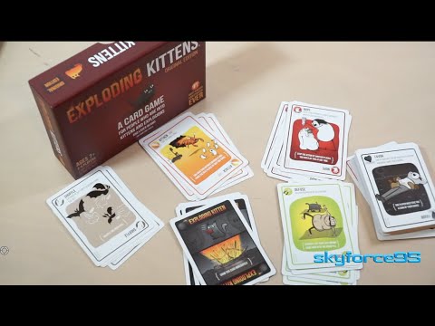 Exploding Kittens Card Game Unboxing & Overview