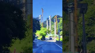 Ultra High Solid Bridge Piers In Mountain Valley, Mountain Viaduct Construction
