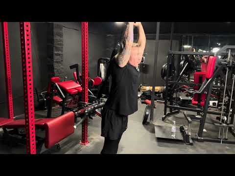 Standing Overhead Tricep Extension with Strap