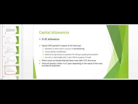 Study Unit 3   Capital Allowances and Recoupments
