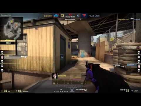 C9 Skadaddy 4K Bomb Defend vs FaZe on Overpass / Grand Final / Boston Major 2018