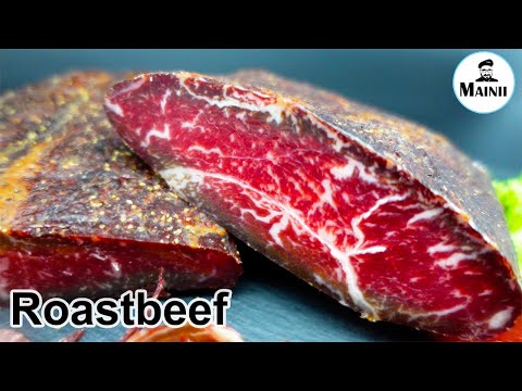 Roastbeef gepökelt, kaltgeräuchert und luftgetrocknet