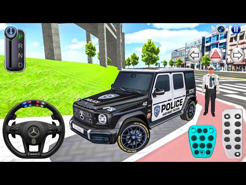 New US Police Mercedes G63 Driving - 3D Driving Class 2026 - Car Driving Simulator Android Gameplay
