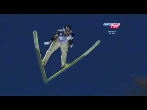 Robert Kranjec 224.5m - Planica 2011 Slow motion replay