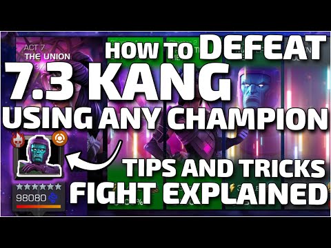 How to DEFEAT 7.3 Kang Final Boss Using ANY Champion! Fight explained Marvel Contest of Champions