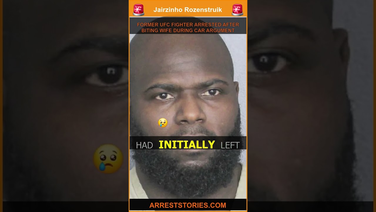 FORMER UFC FIGHTER ARRESTED AFTER BITING WIFE DURING CAR ARGUMENT