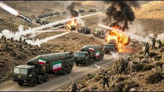USA OBLITERATE a Big Iranian Ballistic Missile Launcher Convoy — Then Blew It Apart by Missiles