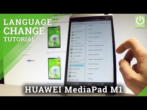 HUAWEI MediaPad M1 CHANGE LANGUAGE / LANGUAGE SETTINGS