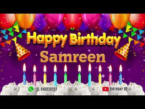 Samreen Happy birthday To You - Happy Birthday song name Samreen 🎁