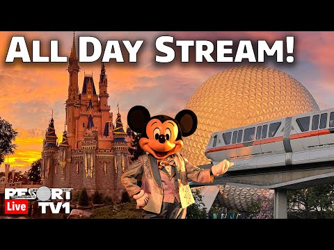 🔴All Day Magic Kingdom Epcot Live Stream Part 2 - Walt Disney World - 12-4-21
