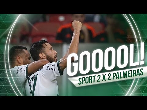 Gols - Sport 2 x 2 Palmeiras - Brasileirão 2015