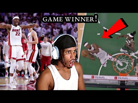 JIMMY BUTLER *BIGGEST HATER* REACTS TO Final 4:54 INSANE OVERTIME ENDING #8 Heat vs #1 Bucks - Game5