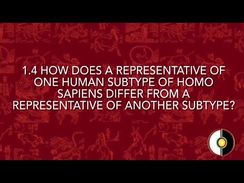 Representatives of human subtypes differ from each other