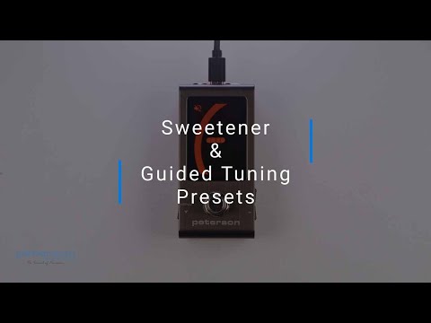 StroboStomp Mini Instruction Manual | Tune Screen | Part 3 | Sweetener and Guided Tuning Presets
