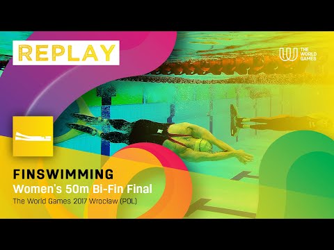 TWG Wroclaw 2017 - Replay of Women's 50m Bi-Fin Finswimming Finals