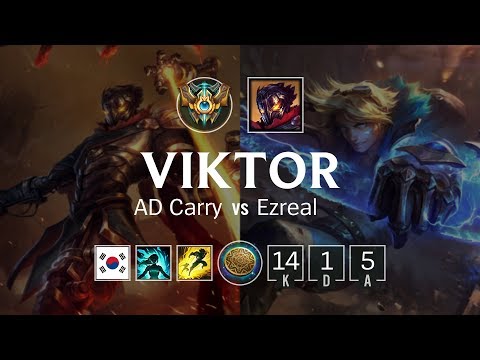 Viktor Bot vs Ezreal - KR Challenger Patch 8.22
