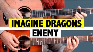 Imagine Dragons &amp; JID - Enemy (Arcane: League of Legends) Guitar Tutorial