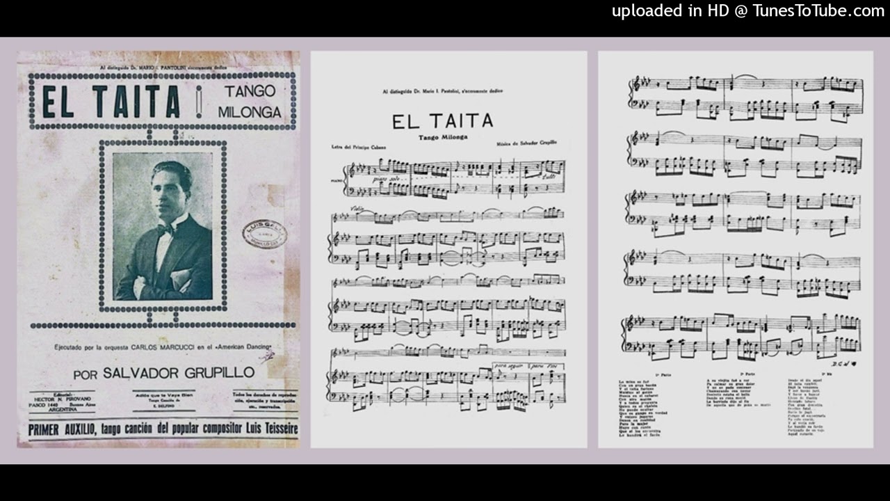 El taita(Raza criolla) - Orquesta Típica  De Caro - 1928