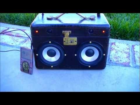 Vintage Suitcase Boombox by Hi-Fi Luggage Demo of 