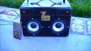 Vintage Suitcase Boombox by Hi-Fi Luggage Demo of 