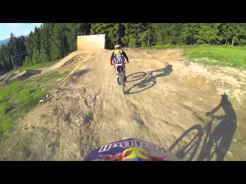 Felix Beckeman followed by Tomas Slavik - JBC bikepark