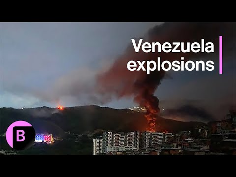 Venezuela Air Strikes: Video Shows Explosions in Caracas