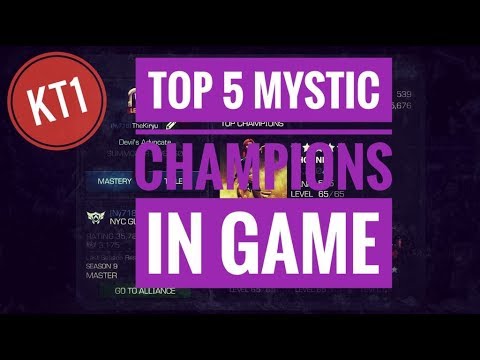 TOP 5  Mystic Champions in MCOC - June 2019!