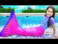 Eu Me Transformo Em Sereia Na Piscina Situações Engraçadas E Divertidas De Sereias
