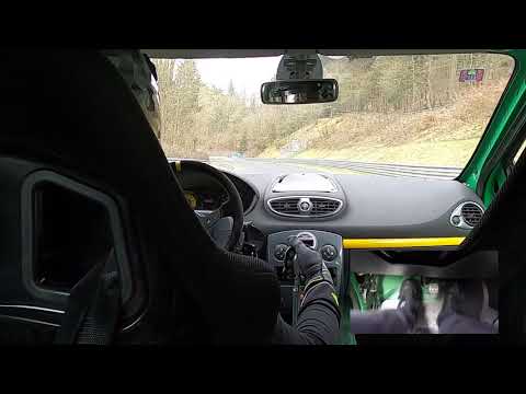 Clio Rs Cup Touristenfahrten Nordschleife 08.03.2020 BTG Attack Lap on ice Cold :D (wrong gyro cam)