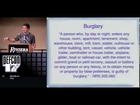 Video Thumbnail: DEFCON 17: So you got Arrested in Vegas