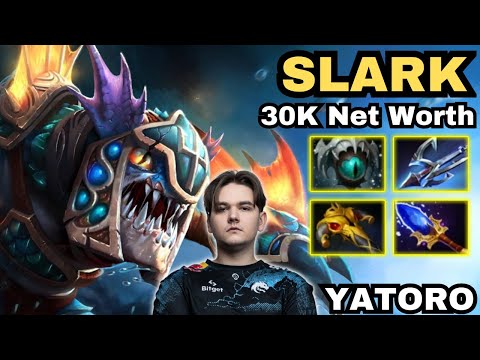 🔥 YATORO Slark HARD CARRY Highlights 🔥30K Net Worth Hunting Like A Shark Master Tier 🔥 - Dota 2