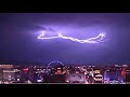 lightning strikes Las Vegas, thunderstorm in the city of lights